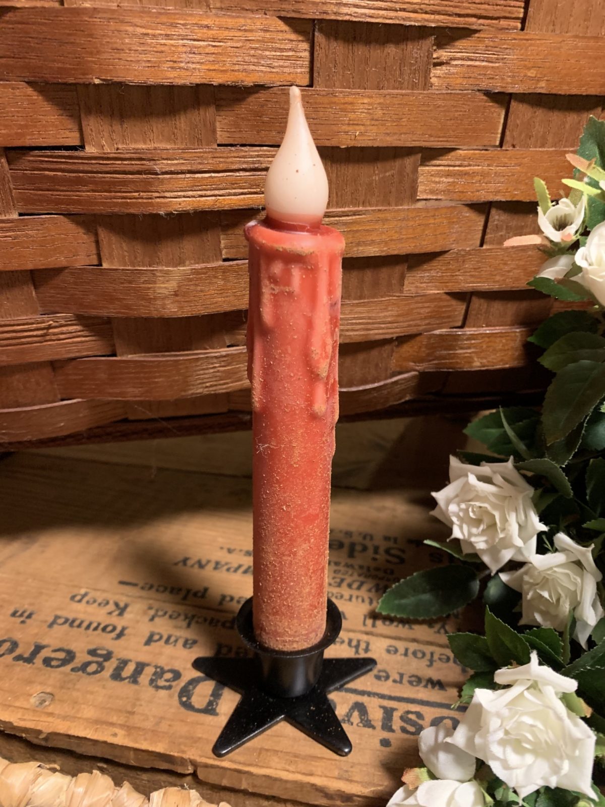 Candle with Star Holder