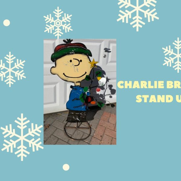 LARGE CHARLIE BROWN METAL DECOR